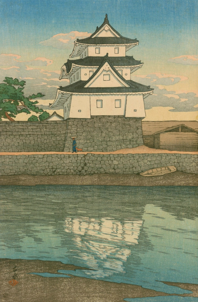 「旅みやげ 第二集 さぬきの高松城」 川瀬巴水 （1921年） | 旅みやげ 第2集より