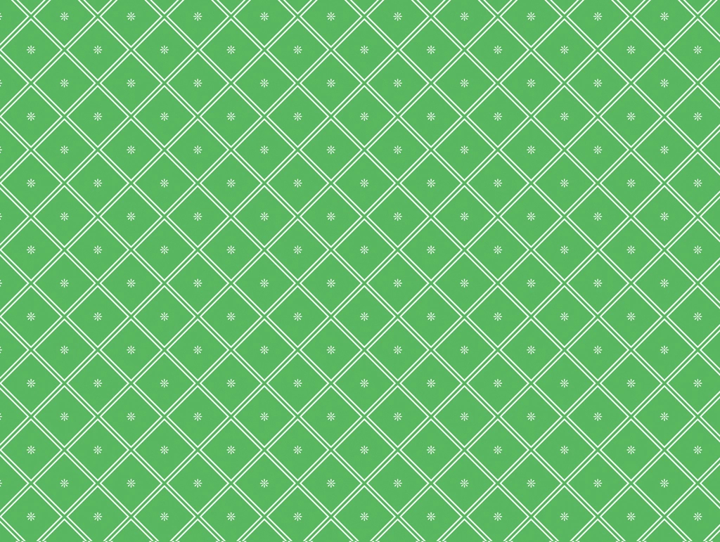 6種類の米の字組み文様の背景イラストとベクター | 緑色