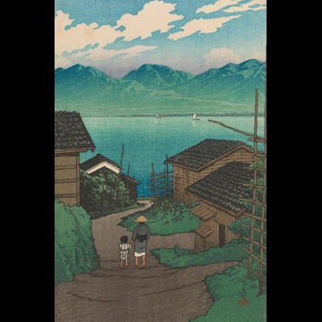 「旅みやげ 第二集 佐渡加茂村」 川瀬巴水 （1921年）