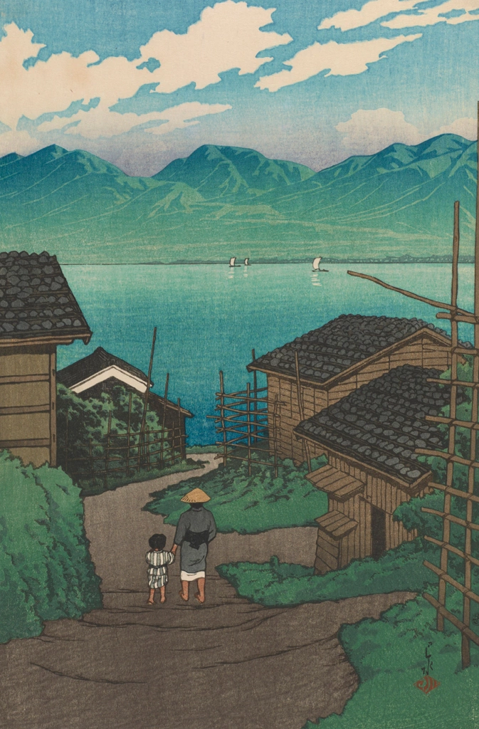 「旅みやげ 第二集 佐渡加茂村」 川瀬巴水 （1921年） | 1