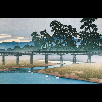 「旅みやげ 第一集 金沢浅野川」 川瀬巴水 （1920年）