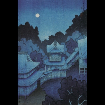 「旅みやげ 第一集 仙台の寺」 川瀬巴水 （1919年）