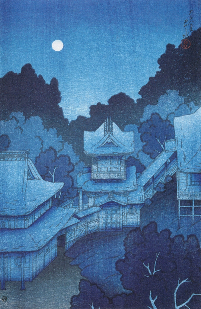 「旅みやげ 第一集 仙台の寺」 川瀬巴水 （1919年） | 生誕130年 川瀬巴水展 郷愁の日本風景より