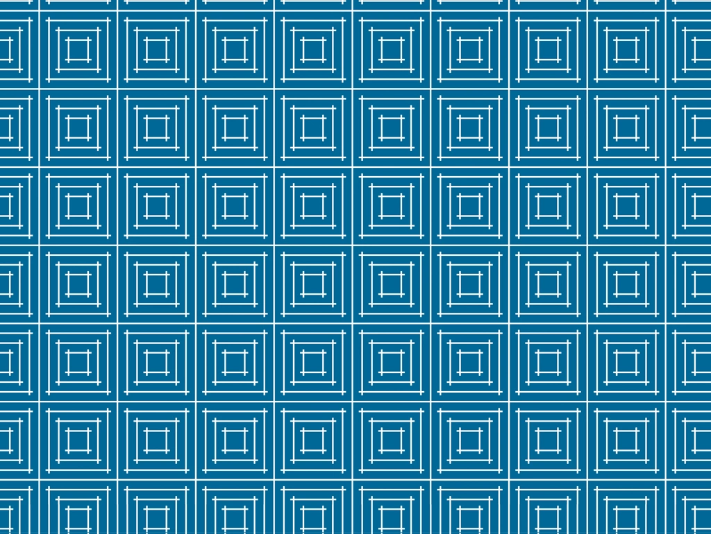 6種類の枡刺し文様の背景イラストとベクター | 青色