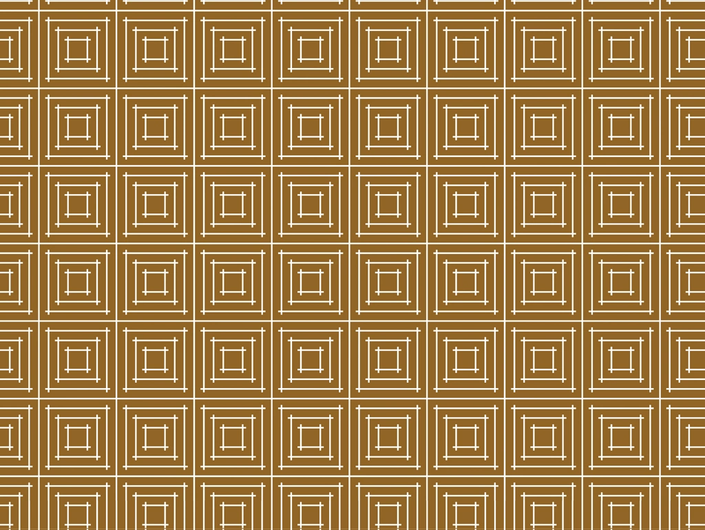 6種類の枡刺し文様の背景イラストとベクター | 茶色