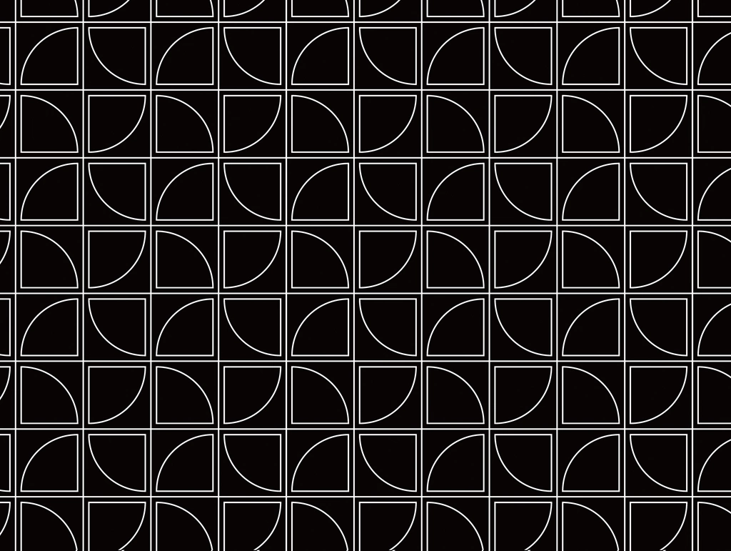 6種類の風車文様の背景イラストとベクター | 黒色