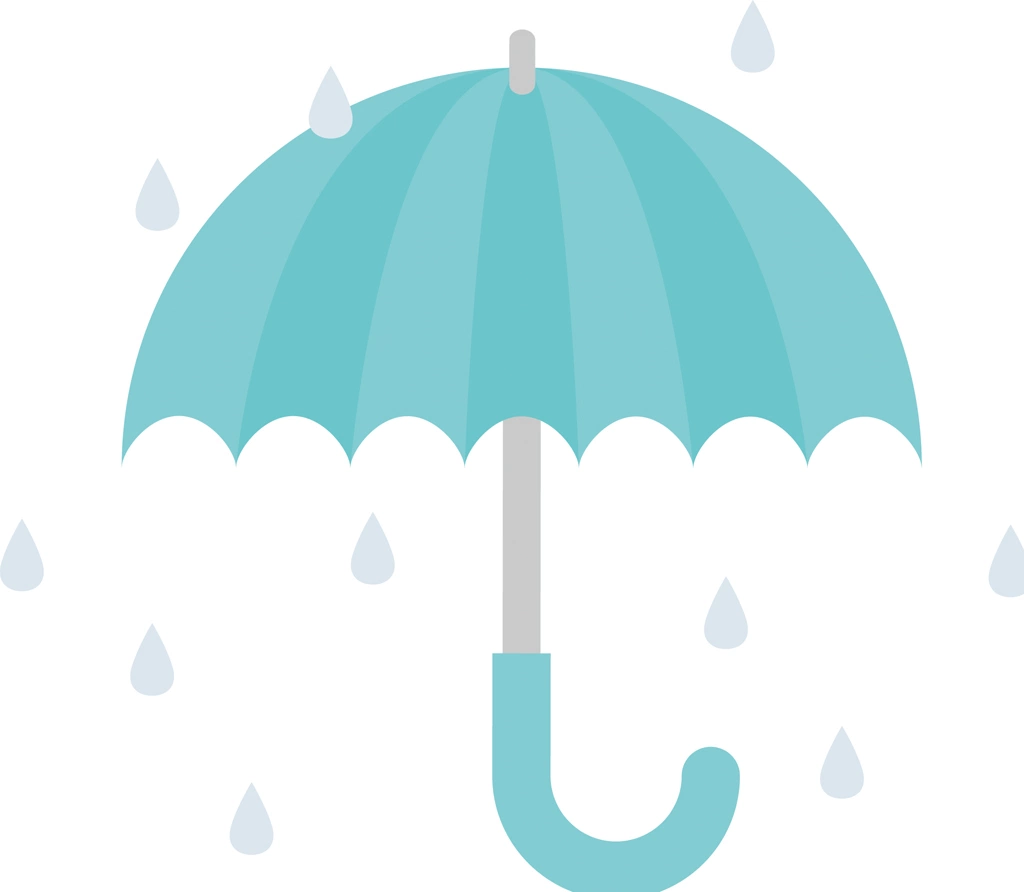 3種類の雨のアイコンイラストとベクター | 雨のアイコン