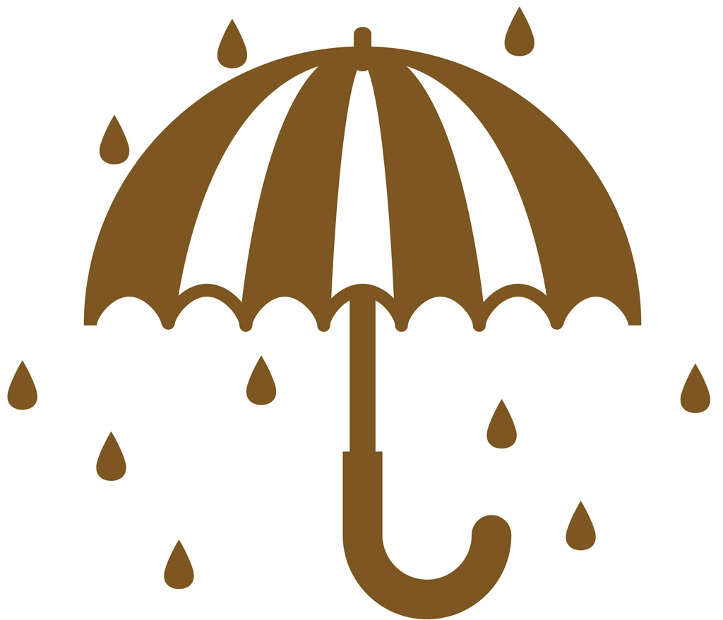 3種類の雨のアイコンイラストとベクター | 単色の雨のアイコン