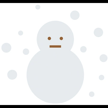 3種類の雪のアイコンイラストとベクター
