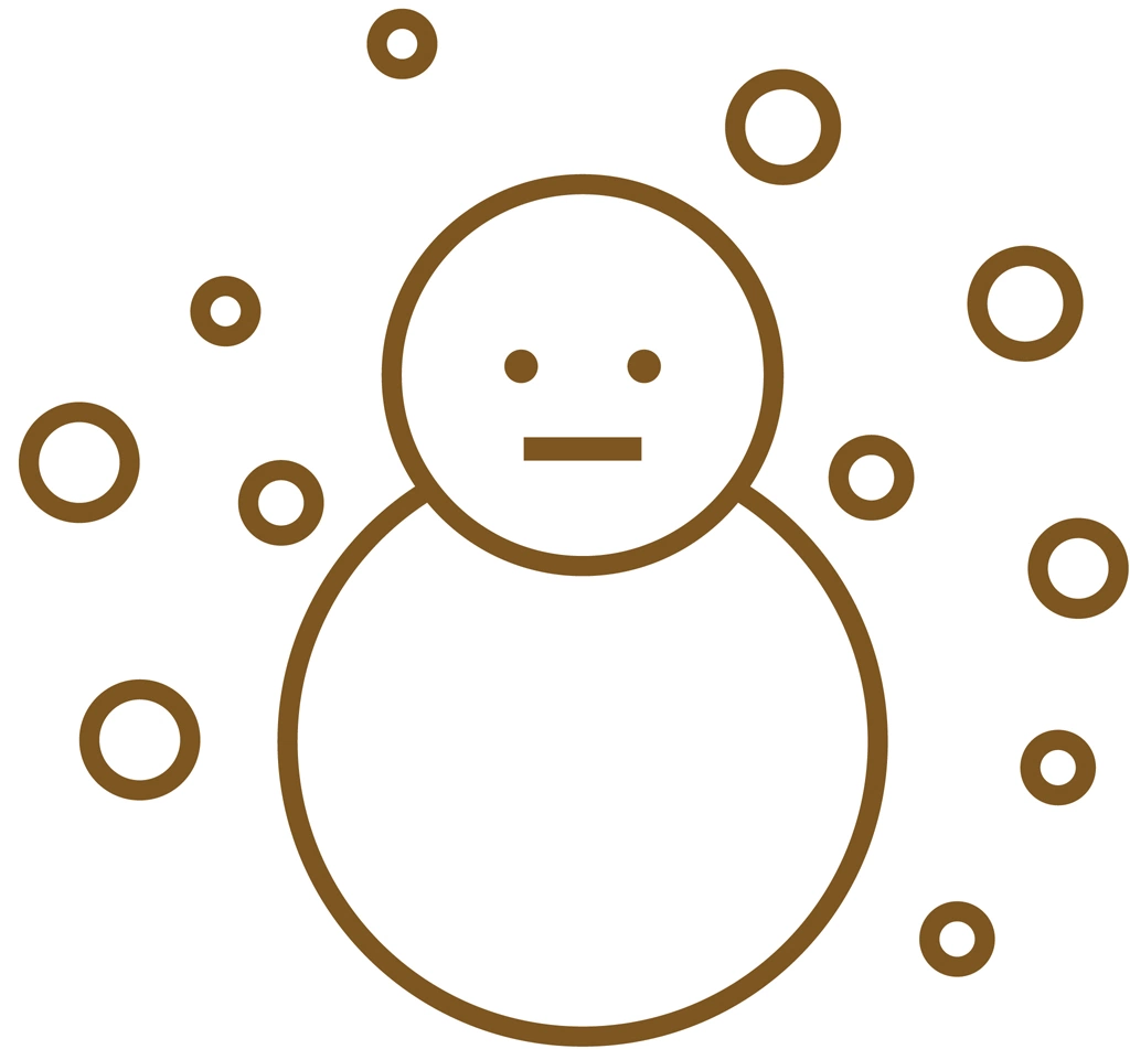 Set of 3 Snow Icon Illustrations and Vectors | Monochromatic Rain Icon
