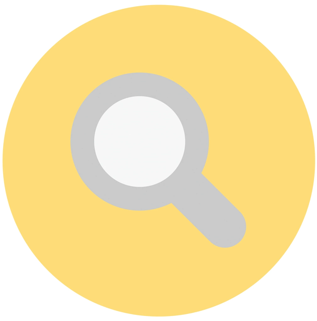 Set of 3 Magnifying Glass Icon Illustrations and Vectors | Magnifying Glass Circular Icon