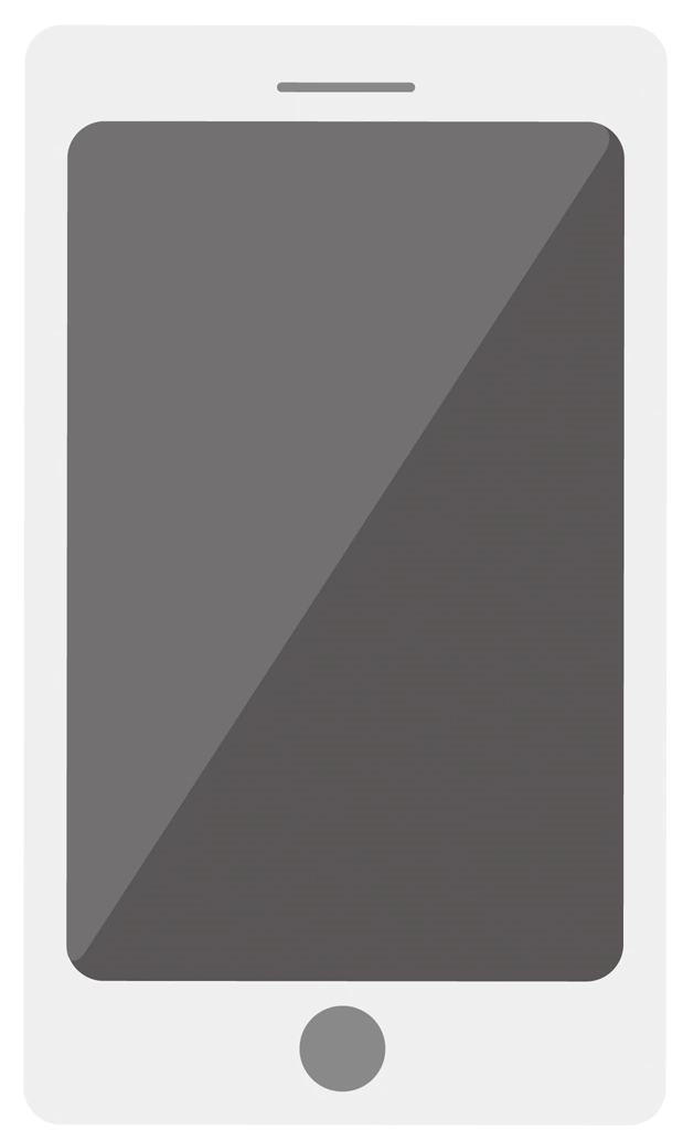 Set of 6 Smartphone Icon Illustrations and Vectors | White Smartphone Icon