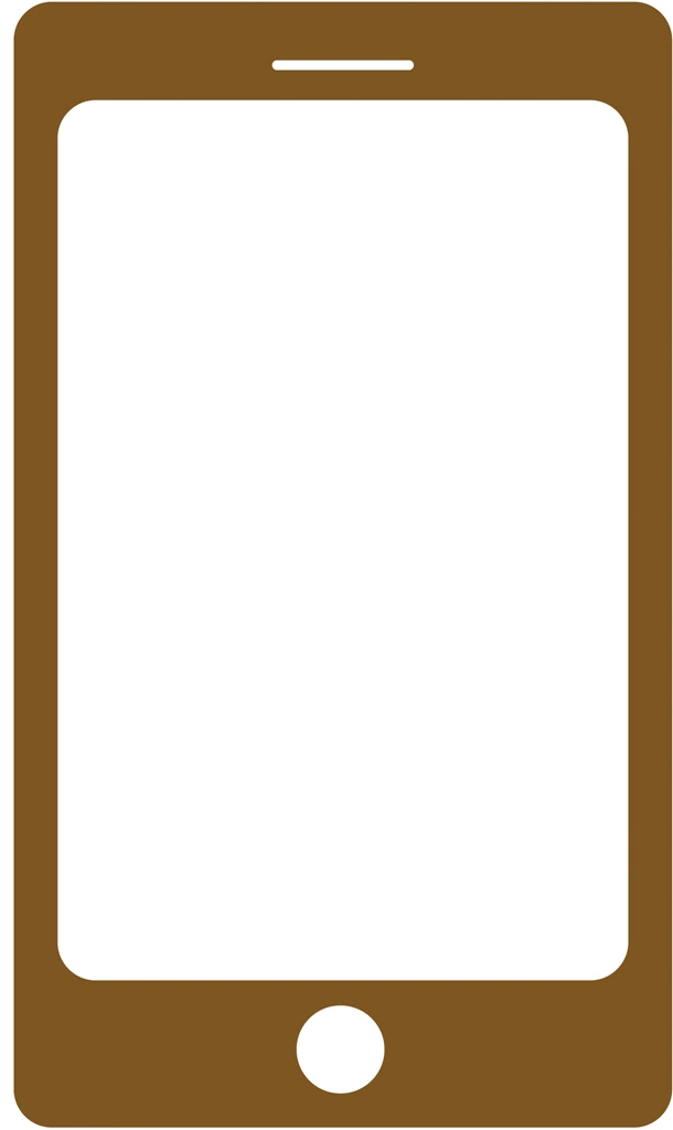 Set of 6 Smartphone Icon Illustrations and Vectors | Monochromatic Smartphone Icon #1