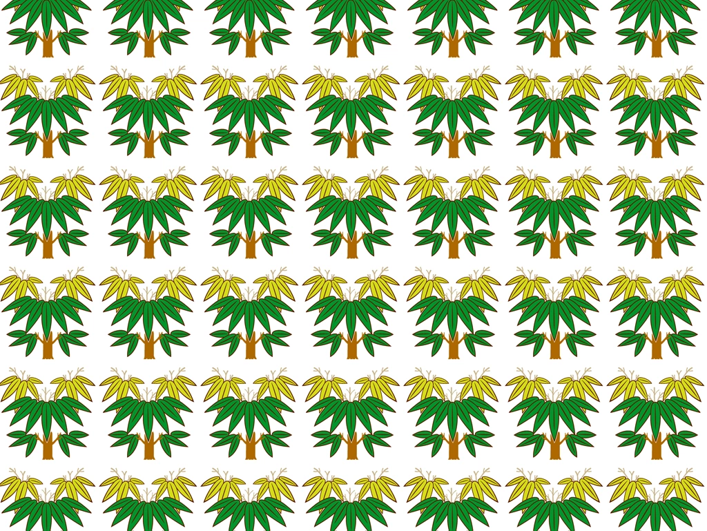 Set of 6  Bamboo Pattern Background Illustrations and Vectors | Green, Yellow Green and White