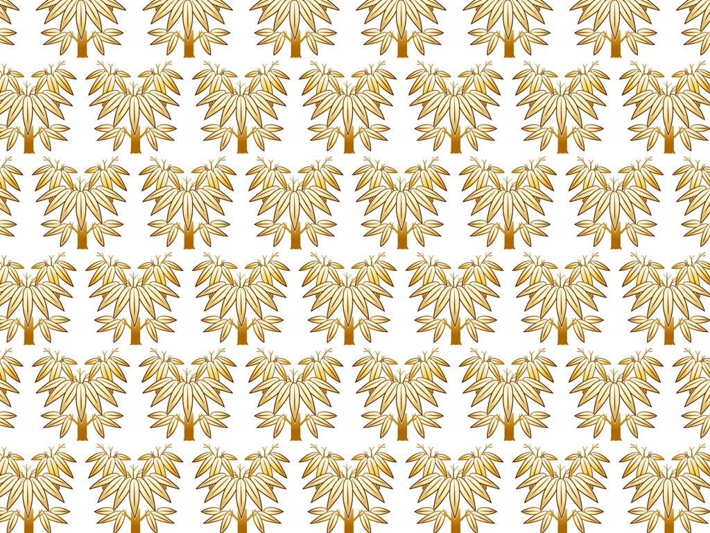 Set of 6  Bamboo Pattern Background Illustrations and Vectors | Gold and White