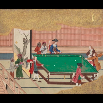 「蛮館図 射玉為賭図」 無款 （1797年頃）