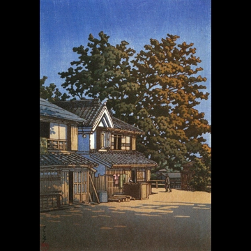 「水戸轟町」 川瀬巴水 （1946年）