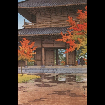 「時雨のあと（京都南禅寺）」 川瀬巴水 （1951年）