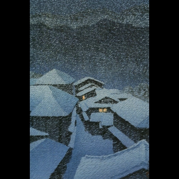 「塩原畑下り」 川瀬巴水 （1946年）