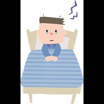 3種類の睡眠不足のお父さんの人物イラストとベクター