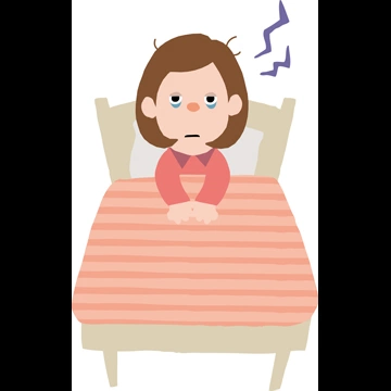 3種類の睡眠不足のお母さんの人物イラストとベクター