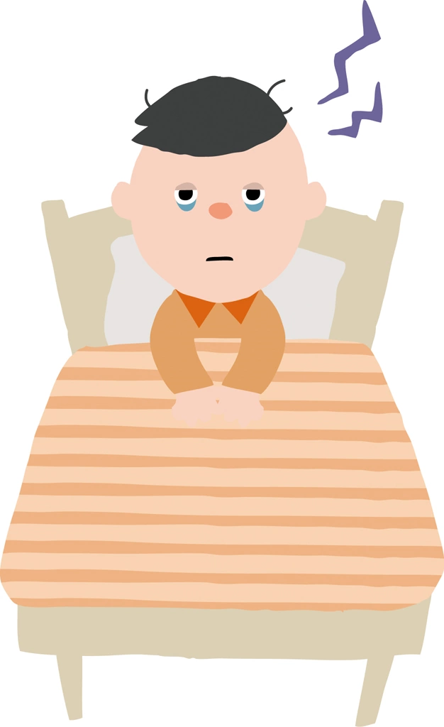 Set of 3 Sleep Deprived Little Boy Illustrations and Vectors | Mongoloid
