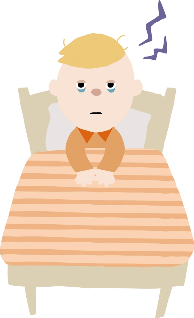 Set of 3 Sleep Deprived Little Boy Illustrations and Vectors | White People