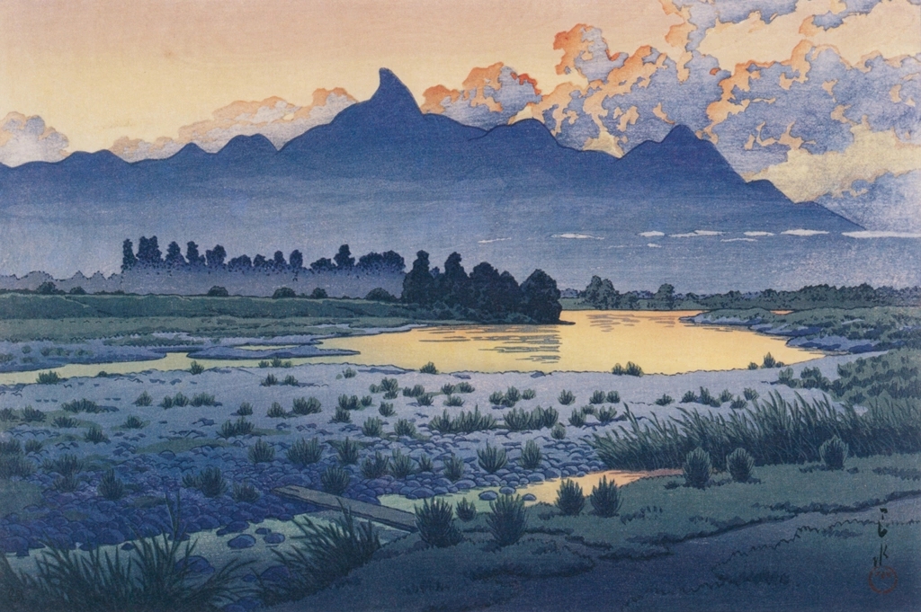 「前橋敷島河原」 川瀬巴水 （1941年） | 生誕130年 川瀬巴水展 郷愁の日本風景より
