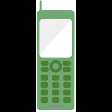 Set of 3 Feature Phone Icon Illustrations and Vectors