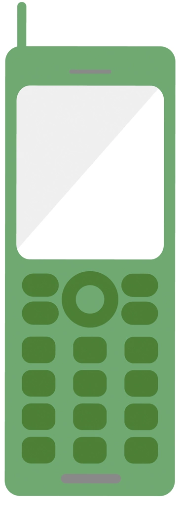 Set of 3 Feature Phone Icon Illustrations and Vectors | Feature Phone Icon