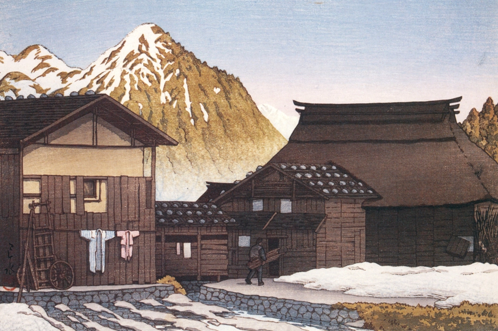 「越後湯沢」 川瀬巴水 （1941年） | 生誕130年 川瀬巴水展 郷愁の日本風景より