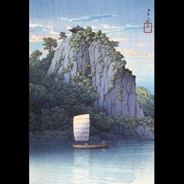 「朝鮮八景 扶余落花巖」 川瀬巴水 （1939年）