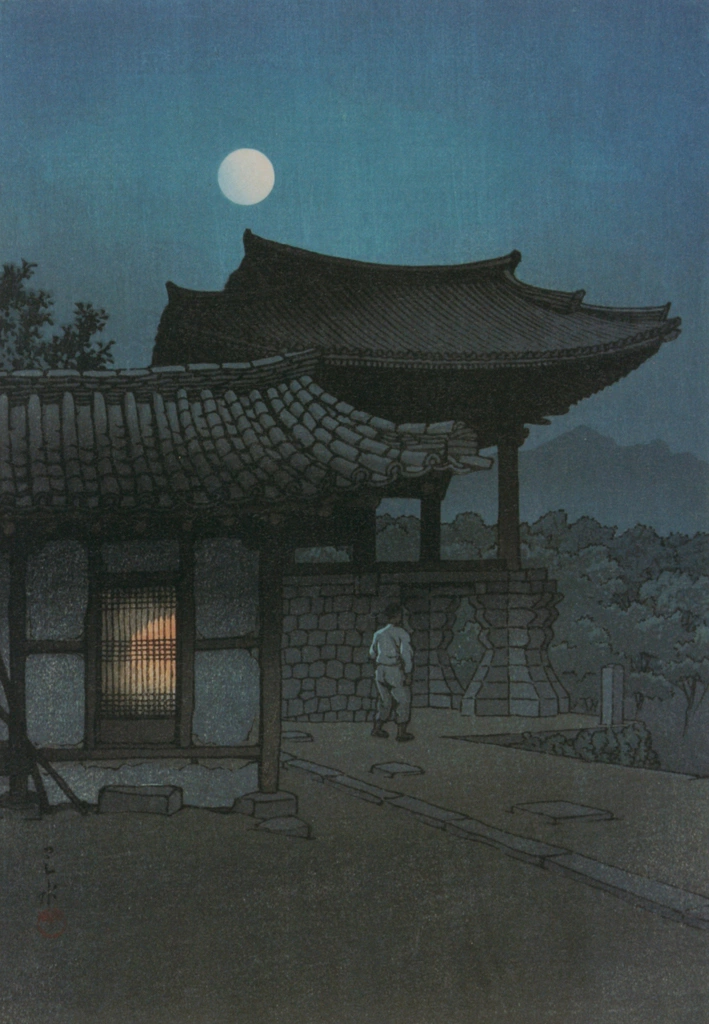 「朝鮮八景 慶州仏国寺」 川瀬巴水 （1939年） | 川瀬巴水作品集より