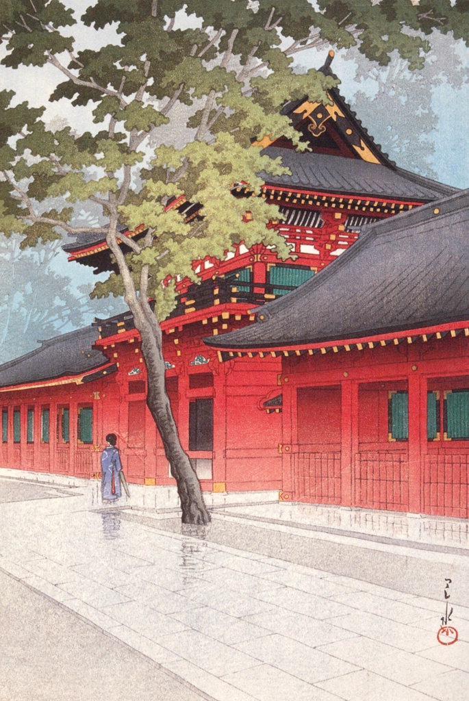 「山王の雨後」 川瀬巴水 （1938年） | 生誕130年 川瀬巴水展 郷愁の日本風景より