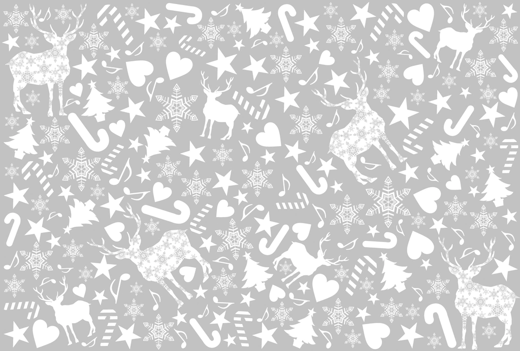 Set of 6 Christmas Pattern Background Illustrations and Vectors | Gray