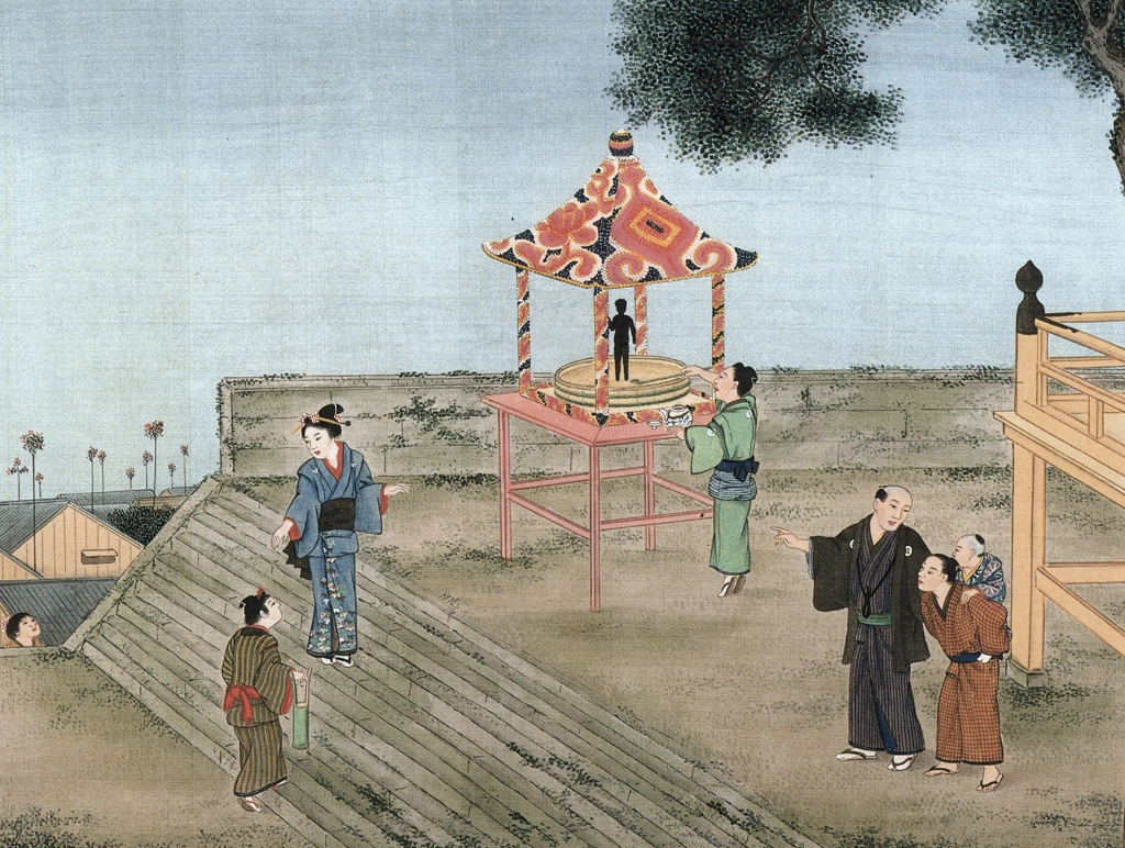 「花祭り」 川原慶賀工房 （1809-1829年頃） | 秘蔵浮世絵大観 8 パリ国立図書館より