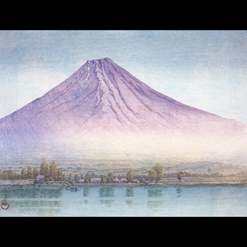 「河口湖」 川瀬巴水 （1935年）