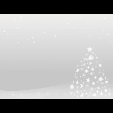 6種類の雪とクリスマスツリーの背景イラストとベクター