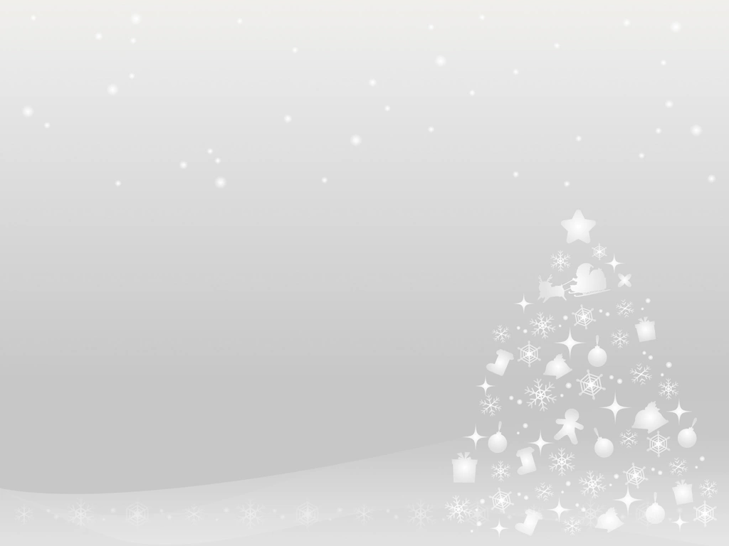6種類の雪とクリスマスツリーの背景イラストとベクター | 白色