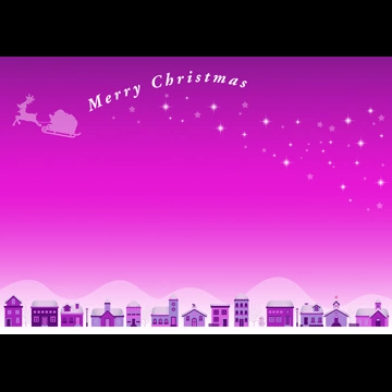 6種類のクリスマスの日の街の背景イラストとベクター