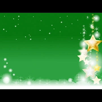 6種類の雪と星の飾りの背景イラストとベクター