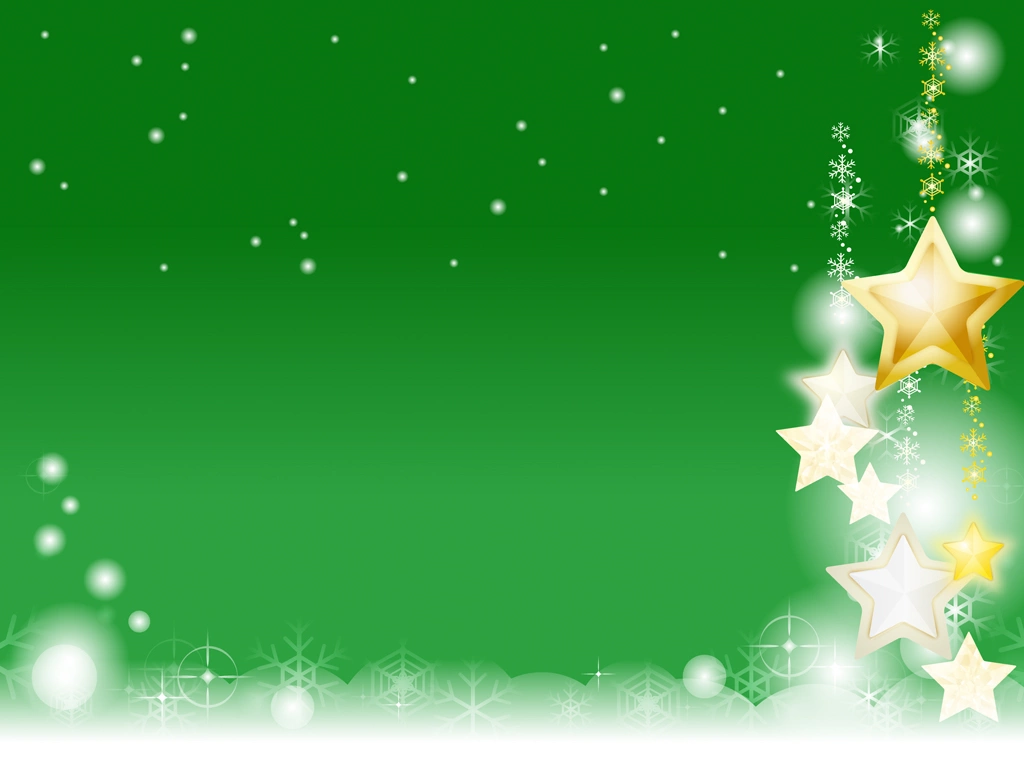 Set of 6 Snow and Star Ornament Background Illustrations and Vectors | Green