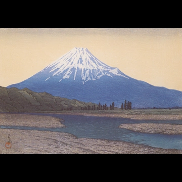 「富士川」 川瀬巴水 （1933年）