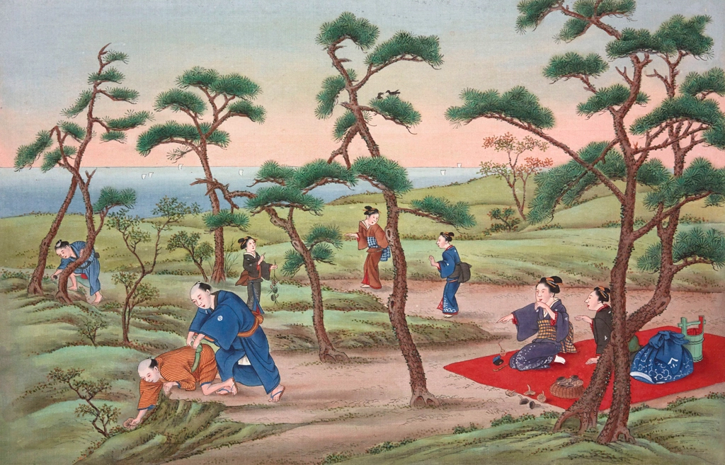 「きのこ狩り」 川原慶賀工房 （1809-1829年頃） | 1