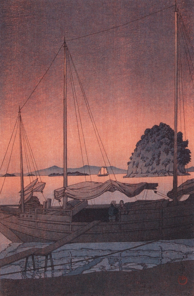 「日本風景集II 関西篇 伊予の葉山」 川瀬巴水 （1934年） | 生誕130年 川瀬巴水展 郷愁の日本風景より
