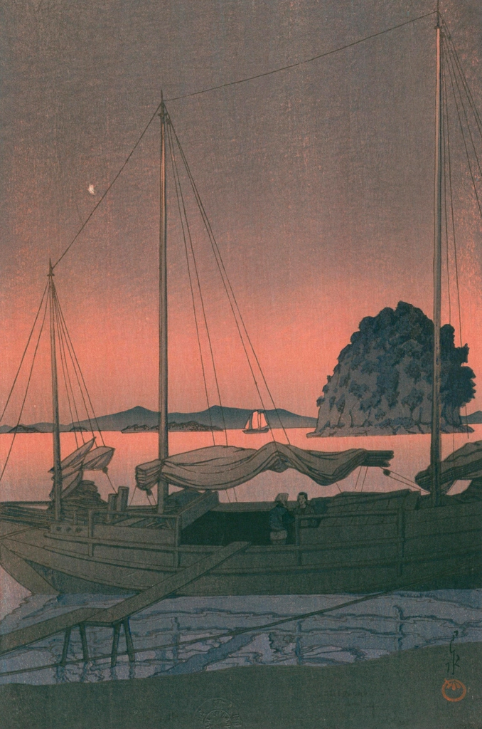 「日本風景集II 関西篇 伊予の葉山」 川瀬巴水 （1934年） | 川瀬巴水絵画集 2より