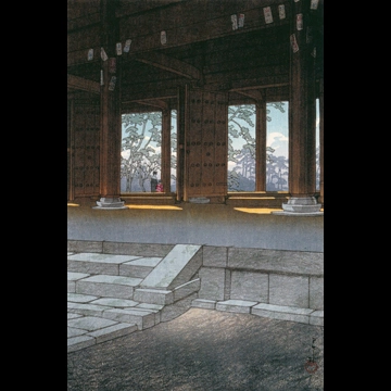 「日本風景集II 関西篇 京都知恩院」 川瀬巴水 （1933年）