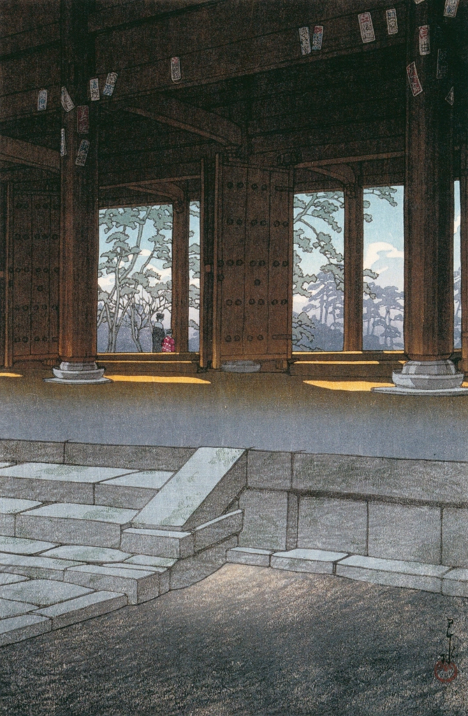 「日本風景集II 関西篇 京都知恩院」 川瀬巴水 （1933年） | 生誕130年 川瀬巴水展 郷愁の日本風景より