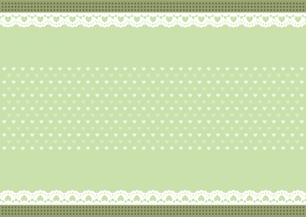 Set of 6 Hearts and Lace Frame Background Illustrations and Vectors | Green