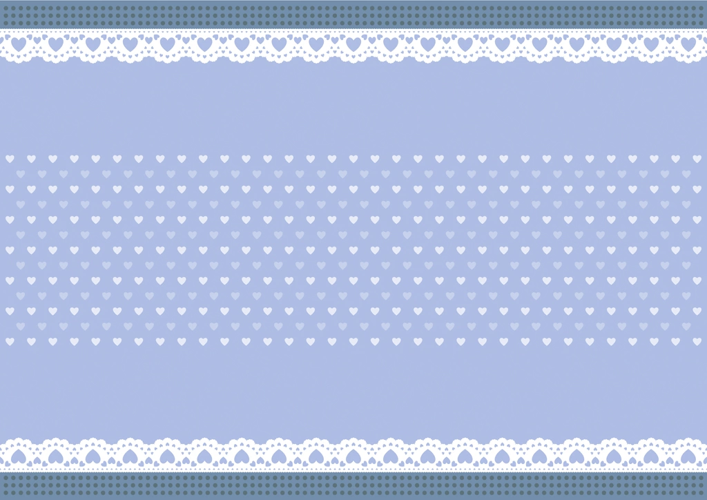 Set of 6 Hearts and Lace Frame Background Illustrations and Vectors | Blue